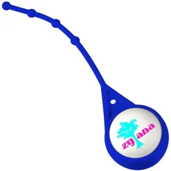 Soft Touch Round Lip Balm with Leash - Full Color
