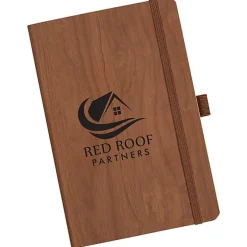 Soft Touch Wood Grain Notebook