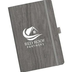 Soft Touch Wood Grain Notebook