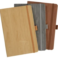 Soft Touch Wood Grain Notebook