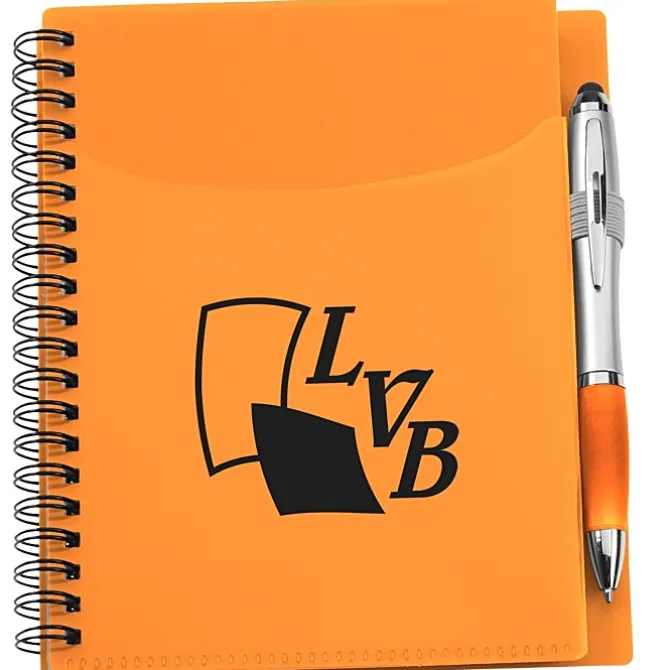 Sorbet Pocket Notebook with Curvy Stylus Pen