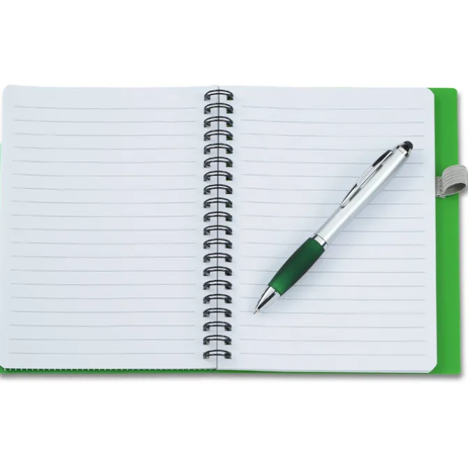 Sorbet Pocket Notebook with Curvy Stylus Pen