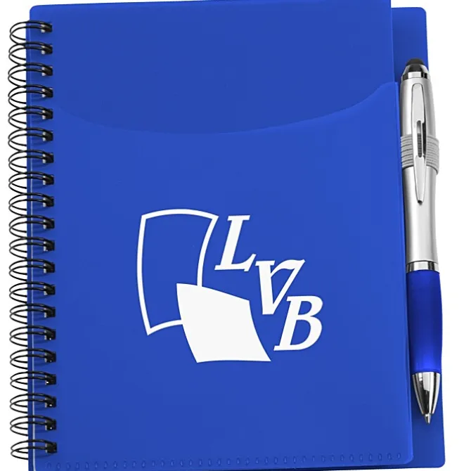Sorbet Pocket Notebook with Curvy Stylus Pen