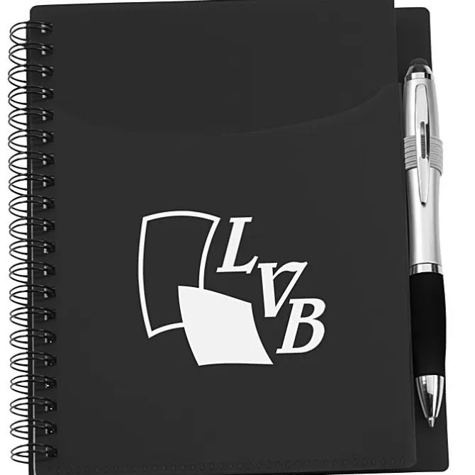 Sorbet Pocket Notebook with Curvy Stylus Pen