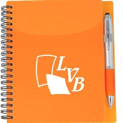 Sorbet Pocket Notebook with Curvy Stylus Pen