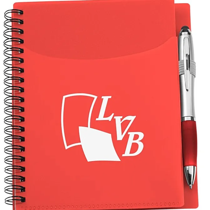 Sorbet Pocket Notebook with Curvy Stylus Pen