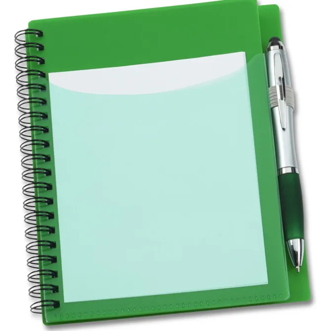 Sorbet Pocket Notebook with Curvy Stylus Pen