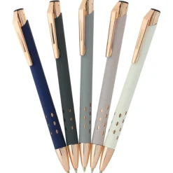 Souvenir Armor Soft Touch Metal Pen - Rose Gold