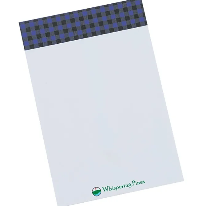 Souvenir Designer Notepad – 6 inches x 4 inches – 25 Sheet - Buffalo Plaid - 24 hr