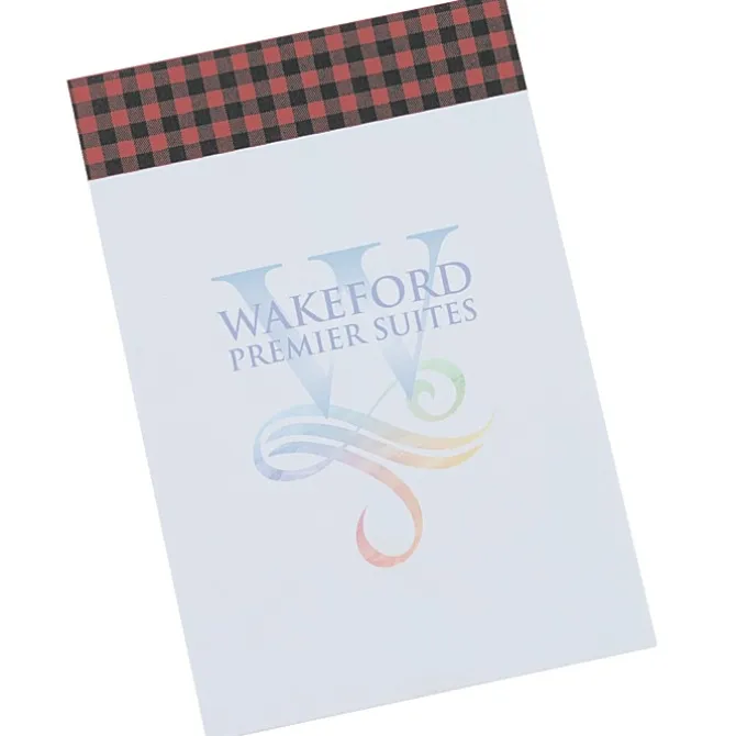 Souvenir Designer Notepad - 6 inches x 4 inches - 50 Sheet - Buffalo Plaid - 24 hr