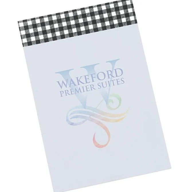 Souvenir Designer Notepad - 6 inches x 4 inches - 50 Sheet - Buffalo Plaid - 24 hr