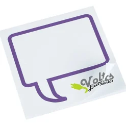 Souvenir Designer Sticky Note - 3 inches x 3 inches - Message Bubble - 25 Sheet