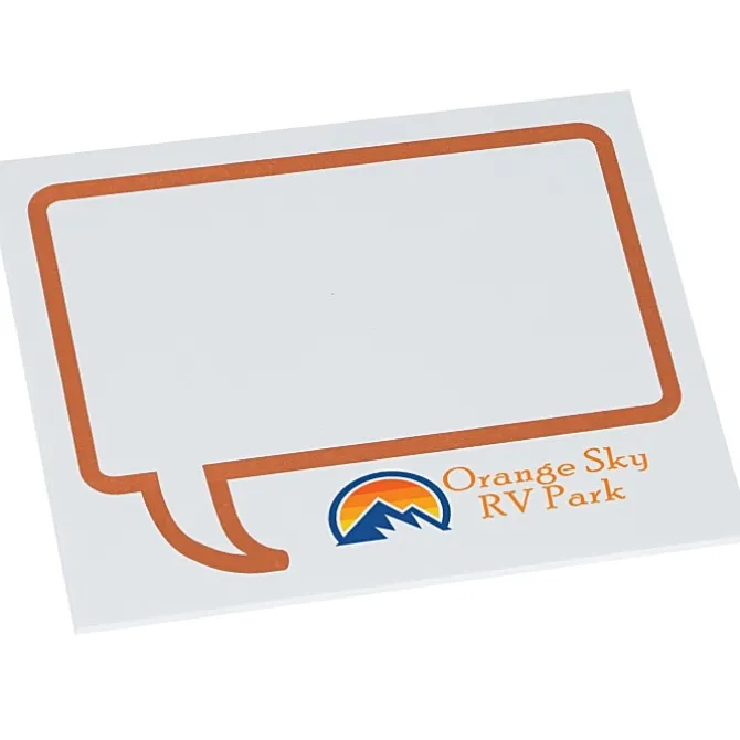 Souvenir Designer Sticky Note - 3 inches x 4 inches - Message Bubble - 25 Sheet