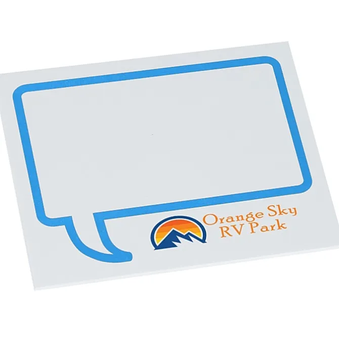 Souvenir Designer Sticky Note - 3 inches x 4 inches - Message Bubble - 25 Sheet