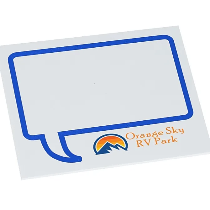 Souvenir Designer Sticky Note - 3 inches x 4 inches - Message Bubble - 25 Sheet