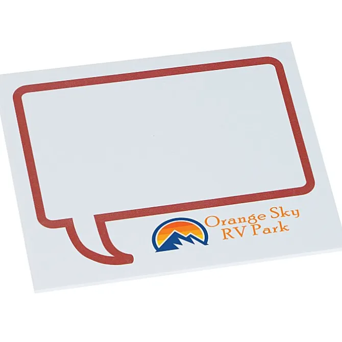 Souvenir Designer Sticky Note - 3 inches x 4 inches - Message Bubble - 25 Sheet