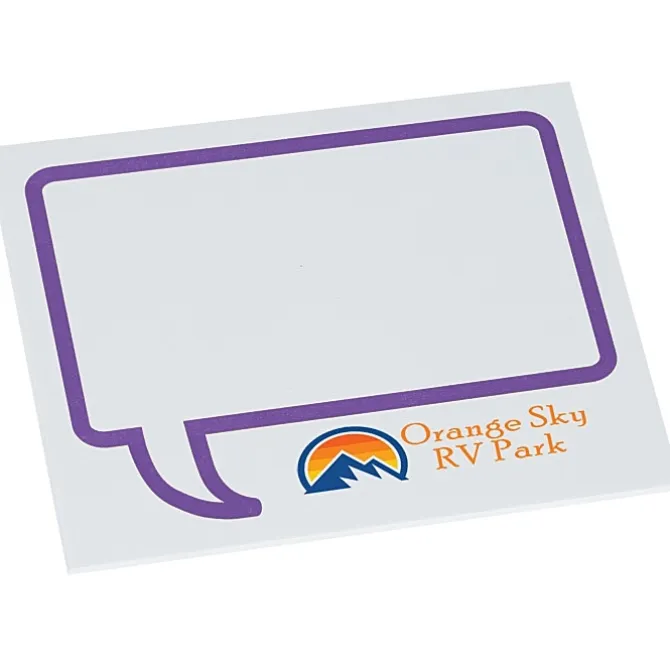 Souvenir Designer Sticky Note - 3 inches x 4 inches - Message Bubble - 25 Sheet