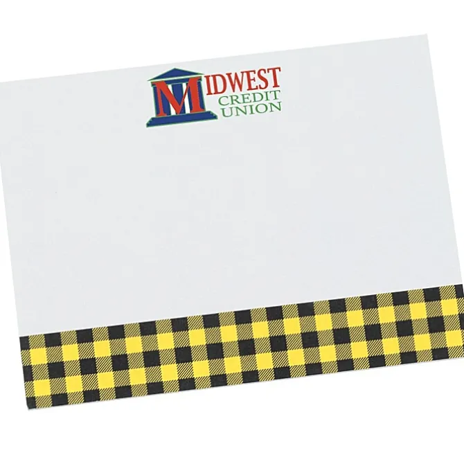 Souvenir Designer Sticky Note - 3” x 4” - Buffalo Plaid - 25 Sheet