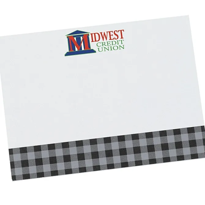 Souvenir Designer Sticky Note - 3” x 4” - Buffalo Plaid - 25 Sheet