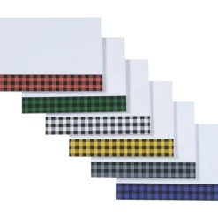 Souvenir Designer Sticky Note - 3” x 4” - Buffalo Plaid - 25 Sheet