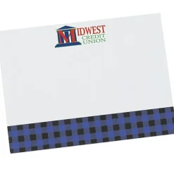 Souvenir Designer Sticky Note - 3” x 4” - Buffalo Plaid - 25 Sheet - 24 hr