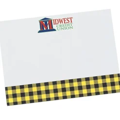 Souvenir Designer Sticky Note - 3” x 4” - Buffalo Plaid - 25 Sheet - 24 hr