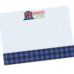 Souvenir Designer Sticky Note - 3” x 4” - Buffalo Plaid - 25 Sheet - 24 hr