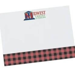 Souvenir Designer Sticky Note - 3” x 4” - Buffalo Plaid - 25 Sheet - 24 hr