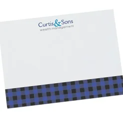 Souvenir Designer Sticky Note - 3” x 4” - Buffalo Plaid - 50 Sheet - 24 hr