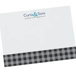 Souvenir Designer Sticky Note - 3” x 4” - Buffalo Plaid - 50 Sheet - 24 hr