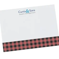 Souvenir Designer Sticky Note - 3” x 4” - Buffalo Plaid - 50 Sheet - 24 hr