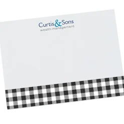 Souvenir Designer Sticky Note - 3” x 4” - Buffalo Plaid - 50 Sheet - 24 hr
