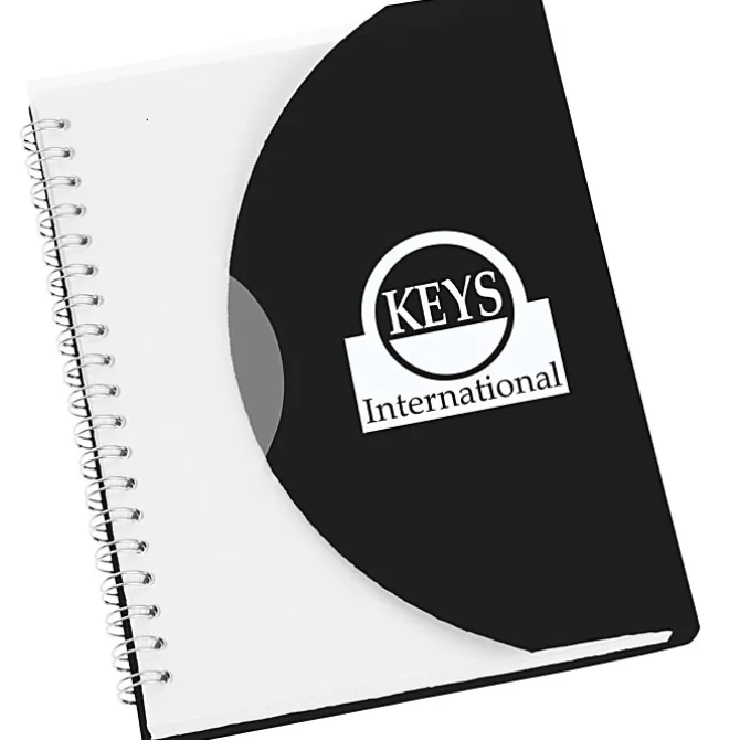Spiral Curve Notebook - 7 inches x 5 inches - 24 hr