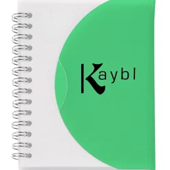 Spiral Curve Notebook - 5 1/4 inches x 4 1/4 inches - 24 hr