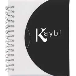 Spiral Curve Notebook - 5 1/4 inches x 4 1/4 inches - 24 hr