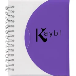 Spiral Curve Notebook - 5 1/4 inches x 4 1/4 inches - 24 hr
