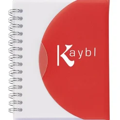 Spiral Curve Notebook - 5 1/4 inches x 4 1/4 inches - 24 hr