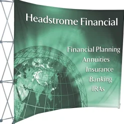 Splash Curved Floor Display - 9' - Front Graphics