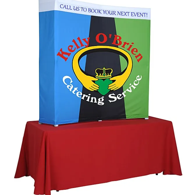 Splash Curved Tabletop Display - 5' - Wrap Graphics