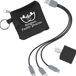 Sporty 3-in-1 Pouch with Wall Charger