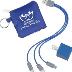 Sporty 3-in-1 Pouch with Wall Charger