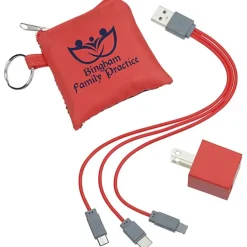 Sporty 3-in-1 Pouch with Wall Charger