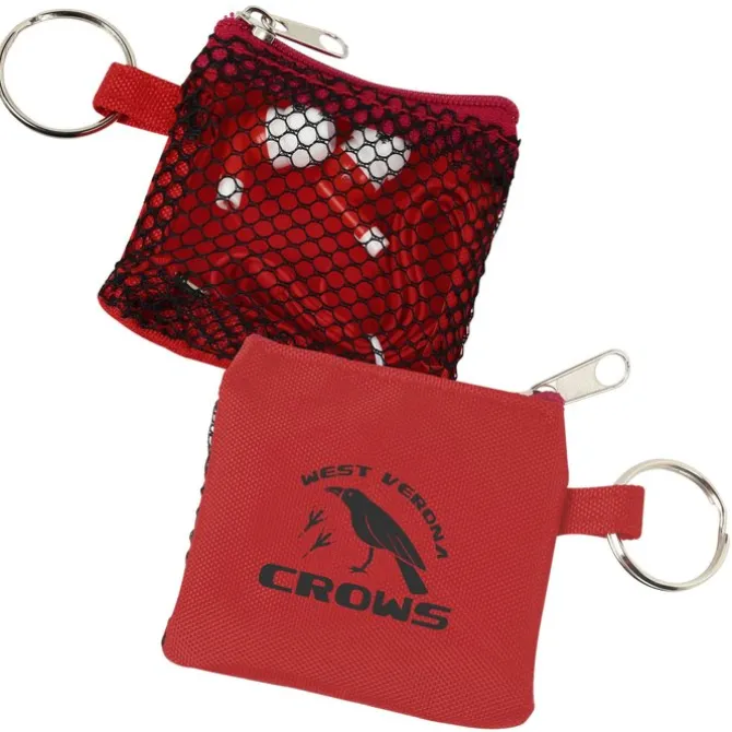 Sporty Pouch with Colorful Earbuds