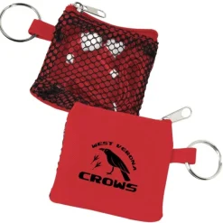 Sporty Pouch with Colorful Earbuds
