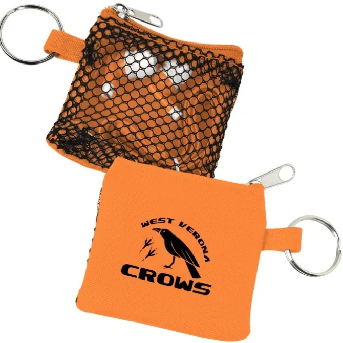 Sporty Pouch with Colorful Earbuds