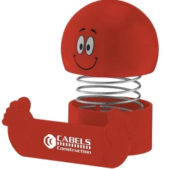 Springy Smiley Face Phone Stand