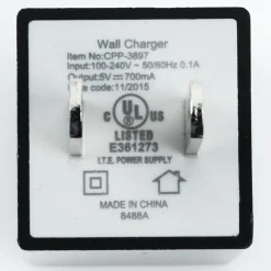 Square USB Wall Charger - 24 hr