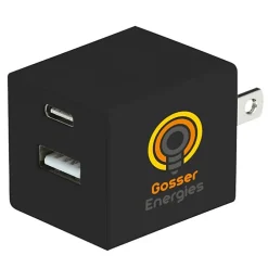 Square USB Wall Charger - USBC - 24 hr
