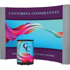 Standard Curved Floor Display - 10' - Mural Center