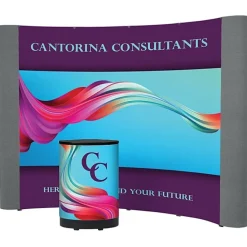 Standard Curved Floor Display - 10' - Mural Center